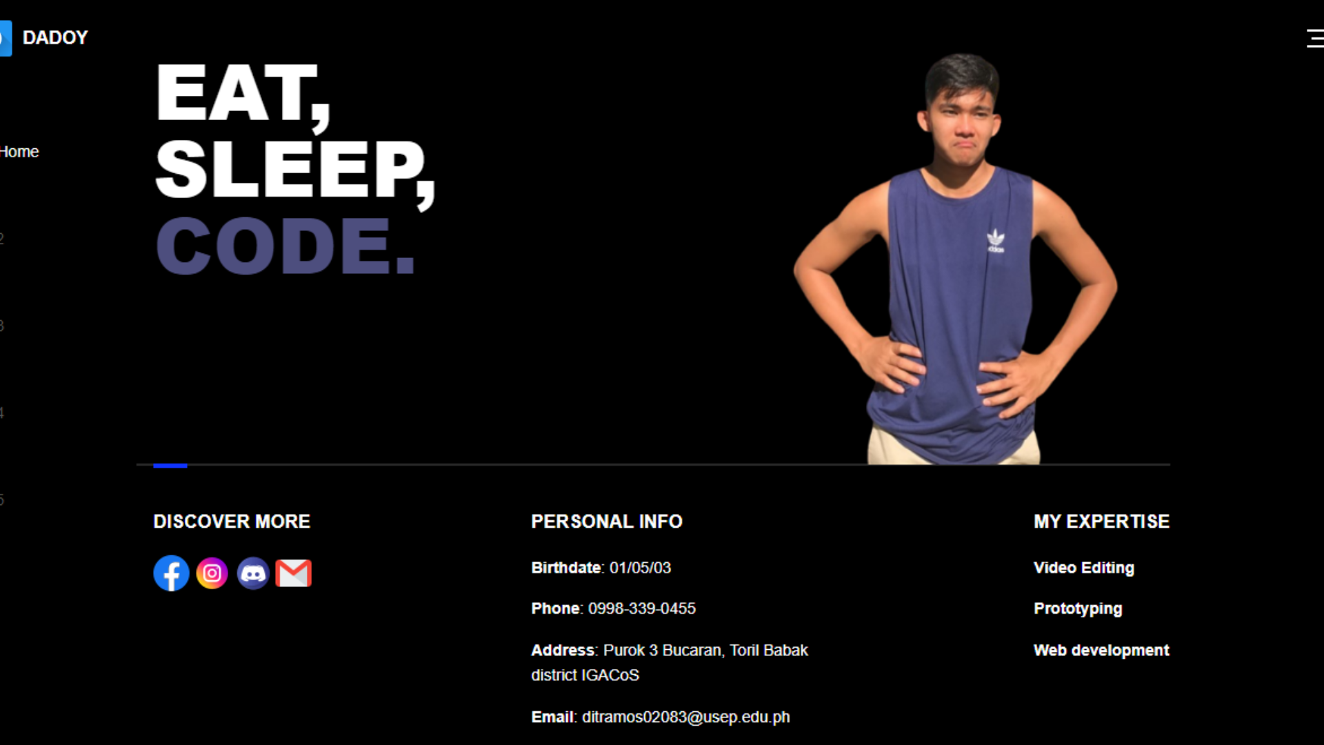 old portfolio website